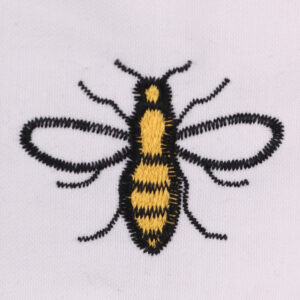 Embroidery patch repair Bumble bee/Manchester Bee in Yellow and black